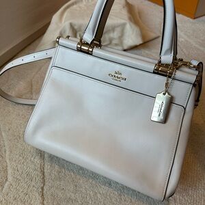 Coach White Leather Handbag